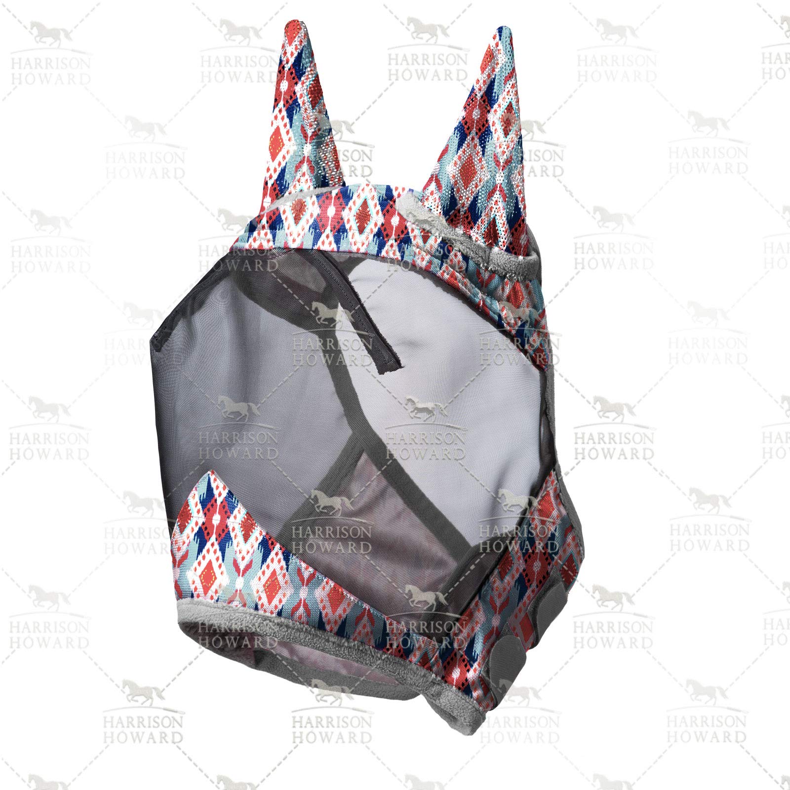 Harrison Howard CareMaster Pro Luminous Maschera Antimosche Per Cavallo Con Orecchie | Taglia S | Menta Estiva | Protezione UV