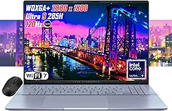 ASUS Vivobook 16 polegadas OLED WQXGA+ (2880 x 1800) Slim Laptop, Intel Core Ultra9 285H, Wi-Fi 7, RGB Backlit KB, 2X Thunderbolt 4, FHD Webcam, win11, mouse sem fio (32 GB RAM | SSD de 4 TB)
