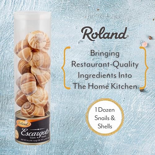 Miniatura 2 de Roland Foods Escargots, caracoles gigantes con conchas, alimentos importados especiales, 7.76 onzas (paquete de 1)