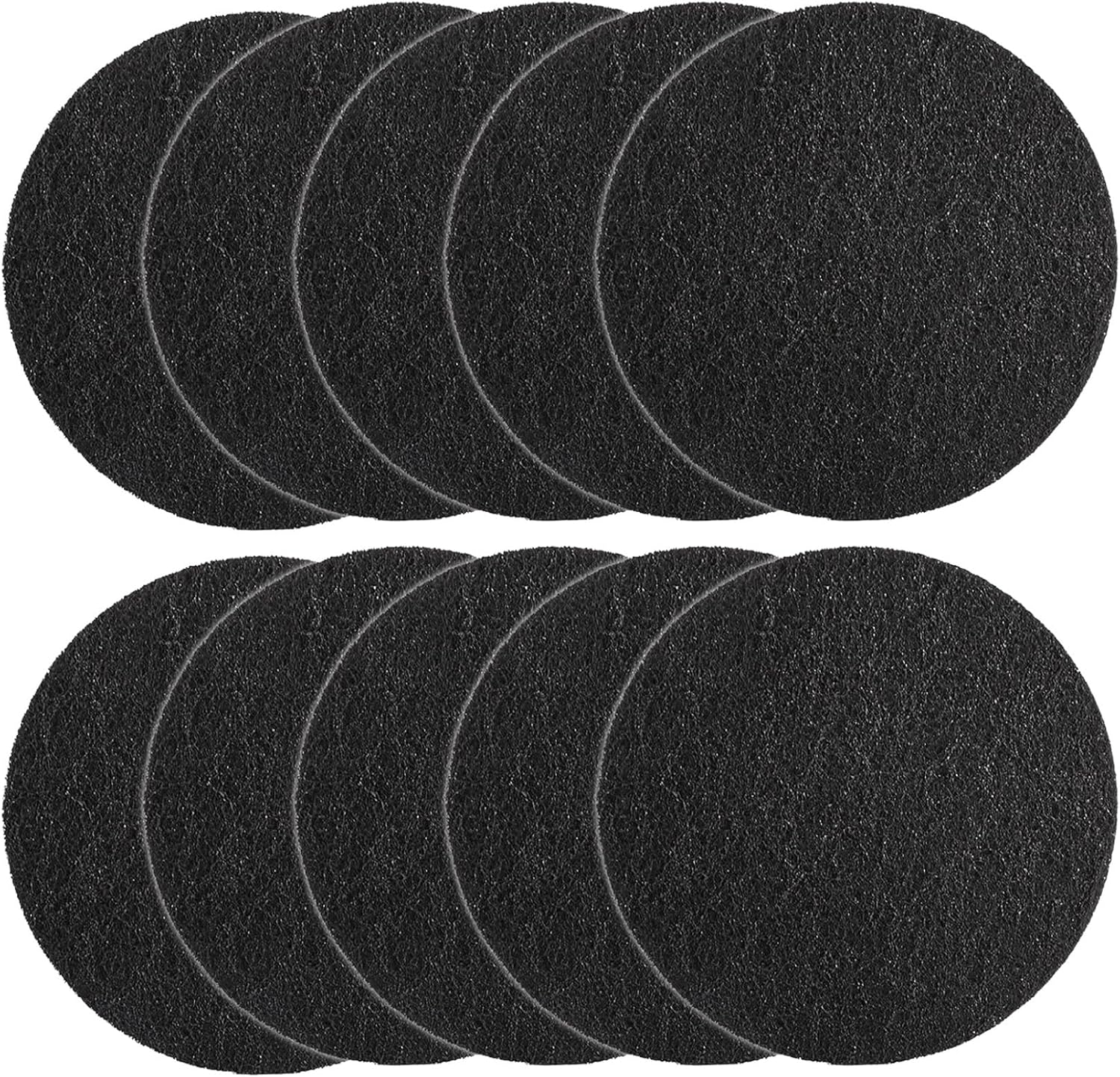 10PCS Compost Bin Charcoal Filters - Activated Carbon Filters for Home Kitchen Countertop Compost Bin Pail Black Square 6.5 Inch