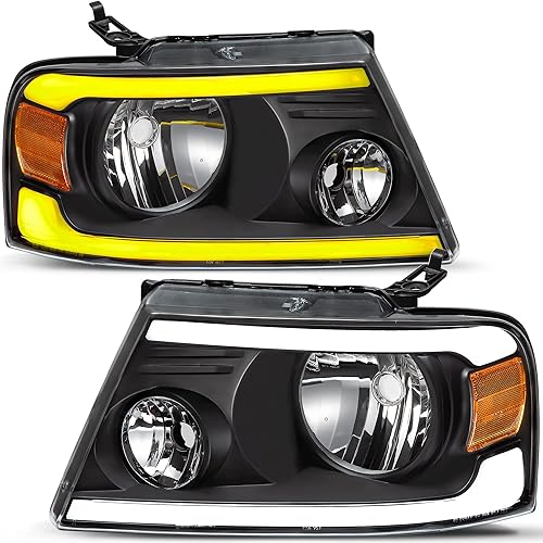 Miniatura 150 de oEdRo Faros delanteros compatibles con Ford F150 / 06-08 Lincoln Mark LT Pickup 2004, 2005, 2006, 2007, 2008, Ford F150 / 06-08 Lincoln Mark LT OE