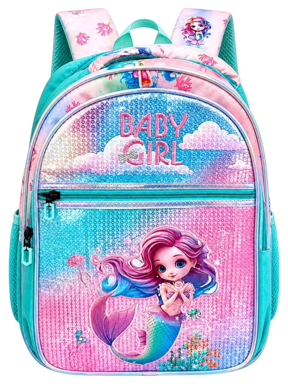 Kids School Bag For Girls Age 5 to 12 Years, Cute and Stylish School Backpack For Girls, Lightweight Large Capacity Waterproof Backpack For Primary & elementary Kids-image-9