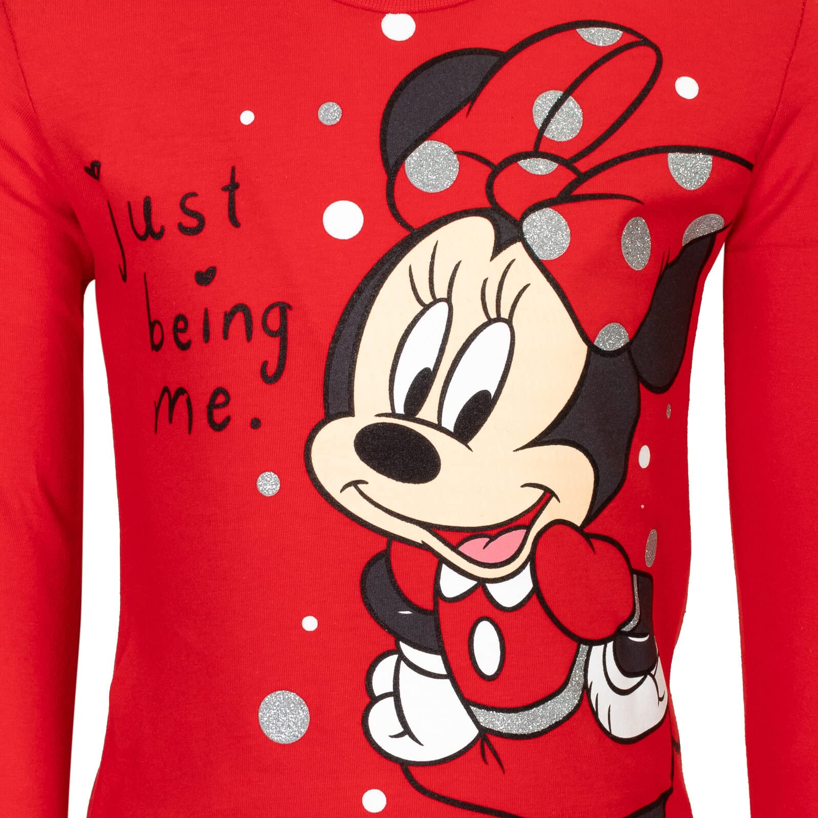 Disney Minnie Mouse bluza polarowa bluza z kapturem graficzna koszulka i legginsy 3-częściowy zestaw dla małych dzieci i dużych dzieci