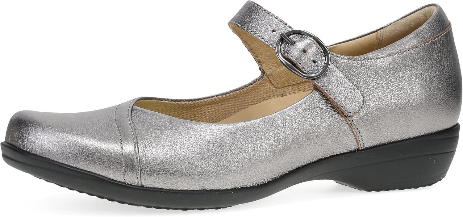 Dansko Fawna Mary Jane for Women - Cute, Comfortable Shoes with Arch Support - Versatile Casual to Dressy Footwear with Buckle Strap - Lightweight Rubber Outsole