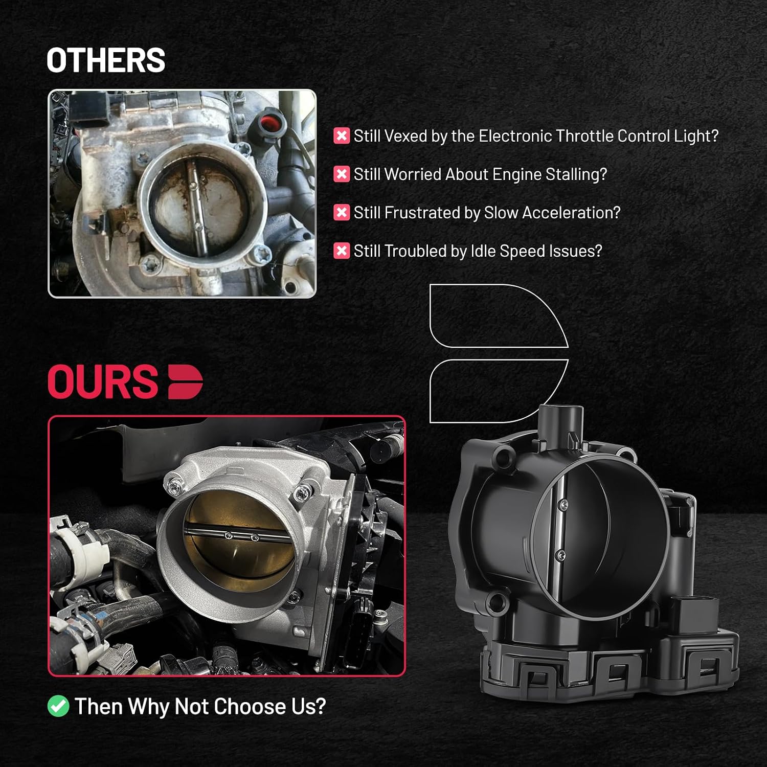 BDFHYK Throttle Body Compatible with 2008-2009 Chrysler Aspen 2008-2010 Dodge Dakota 2008-2009 Durango 2008-2010 Ram 1500 2008-2010 Viper 2008-2009 Jeep Commander 2008-2009 Grand Cherokee