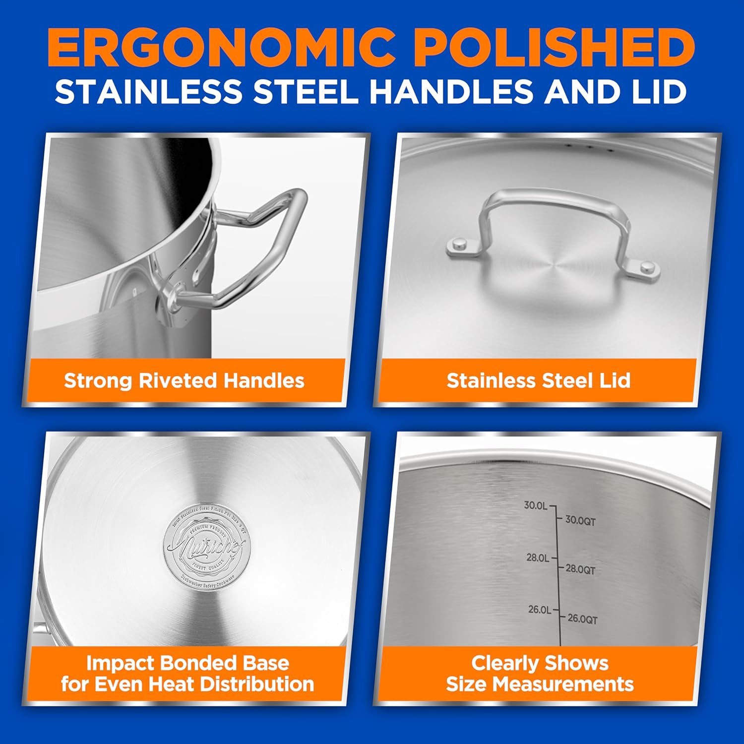 NutriChef stock pot interior