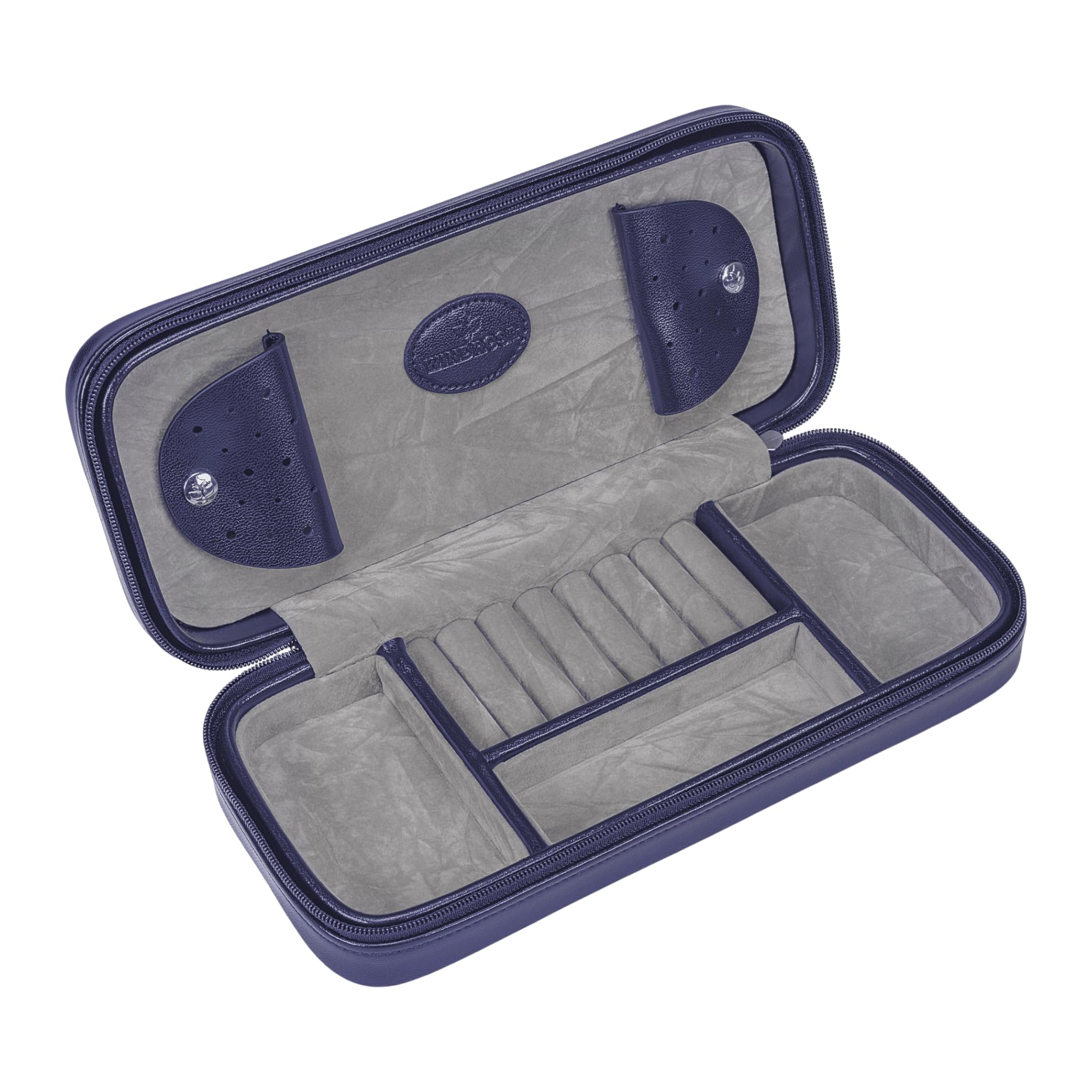 Windrose Charmbox für die Reise merino moda/dunkelblau