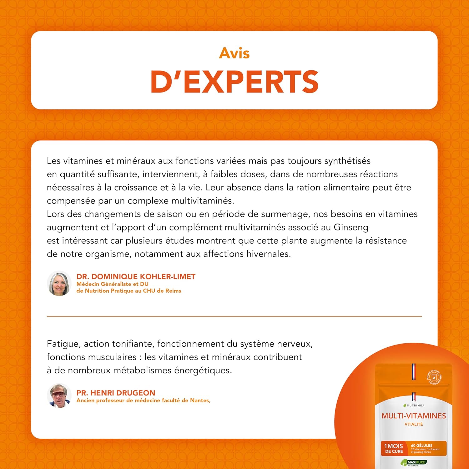 Packaging et avantages premium du produit MAXIPURE