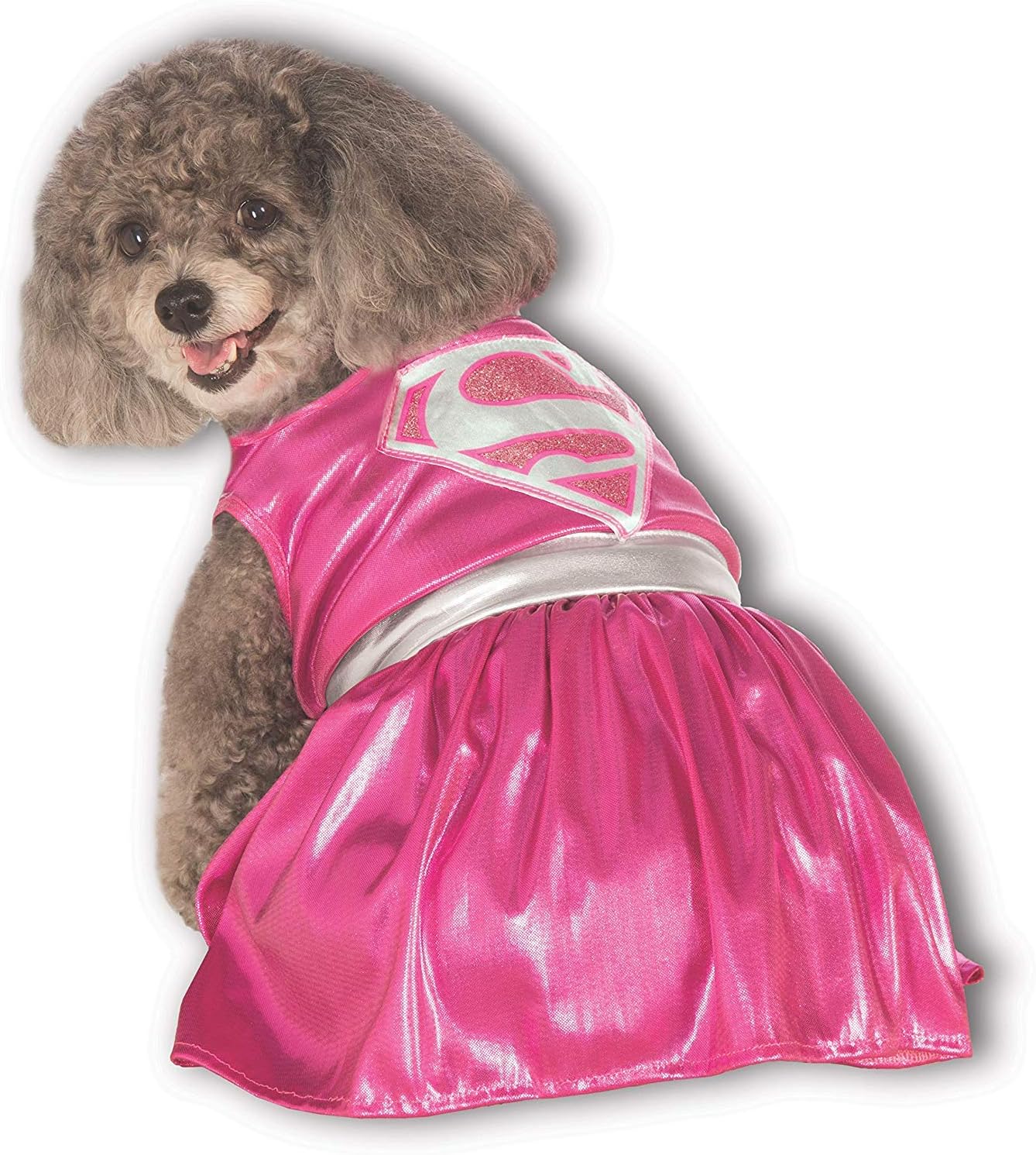 Rubie's DC Heroes and Villains Collection Supergirl Pet Costume, Pink, Medium