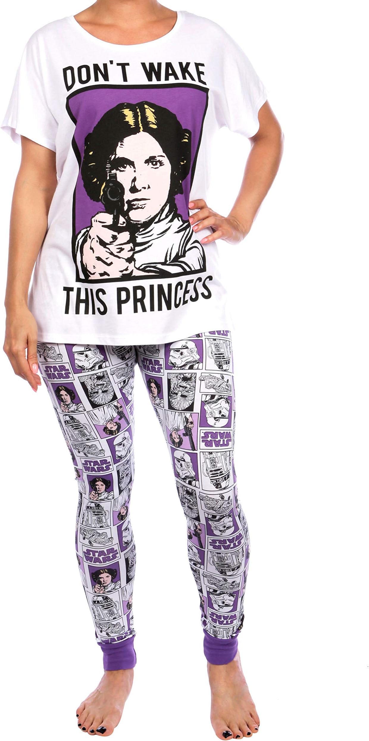 Star Wars Womens Princess Leia Pyjamas, L, Multicoloured