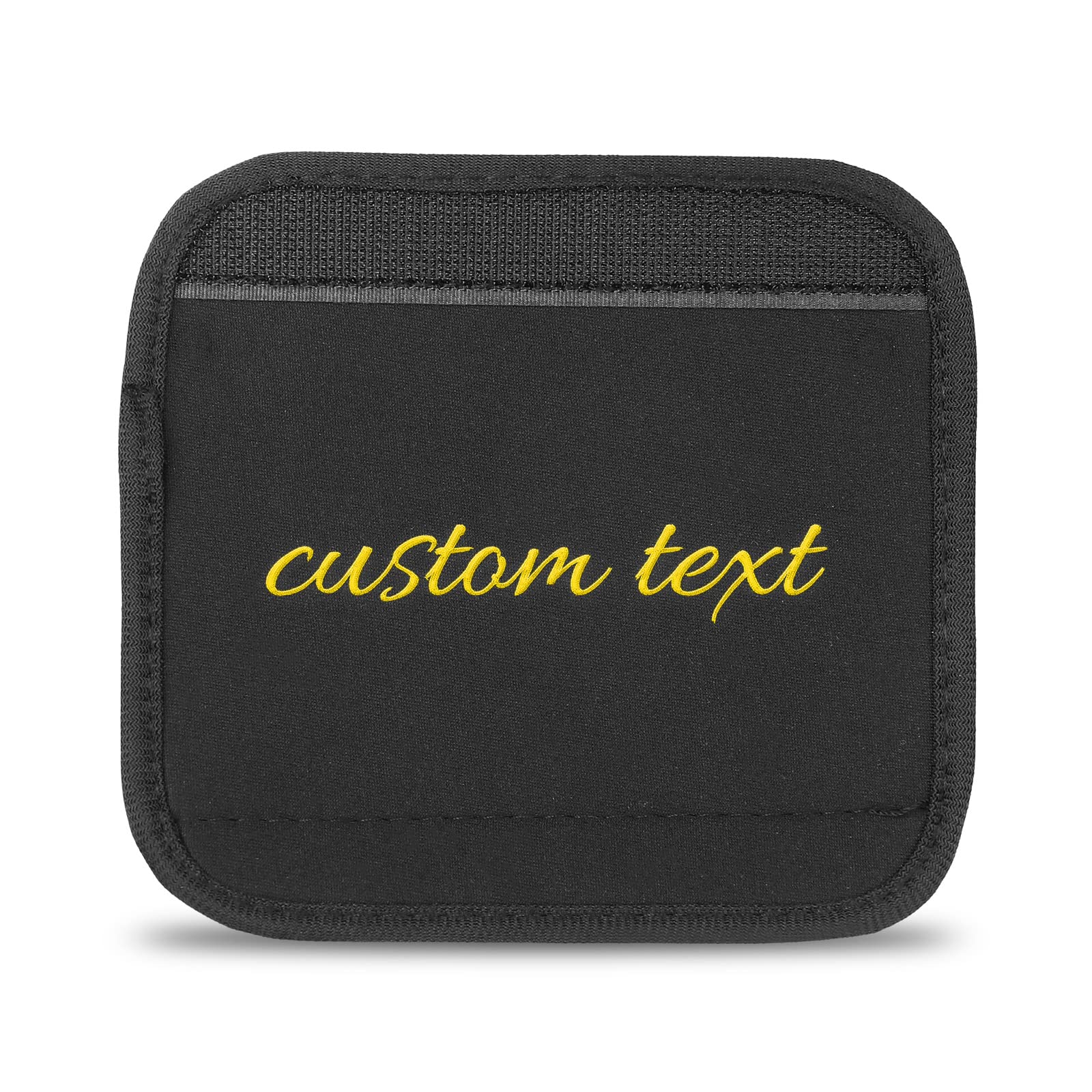 DinikallyDinikally Personalised Embroidery Name Handle Wraps Grip Identifier Custom Luggage Tag for Suitcase Travel Bag