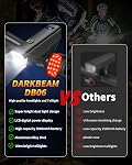DARKBEAM 6000LM Bike Headlight USB-C Rechargeable, High Lumen Super Bright Bike Light Set for Night Riding, 12+5 Modes Waterproof Bicycle Lights for Road, Mountain, Cycling