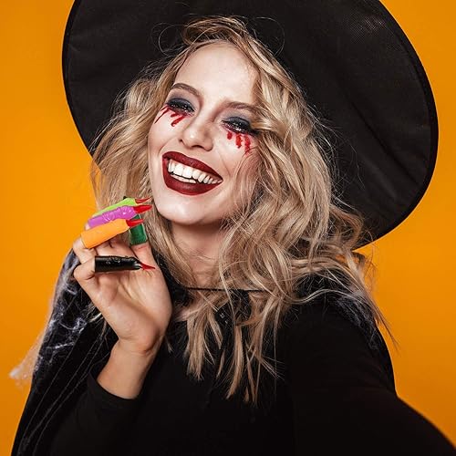 Miniatura 5 de Skylety 60 piezas de dedos de bruja de Halloween, accesorios de disfraz de dedo de bruja marciana, disfraz de dedo de vampiro falso para fiesta de