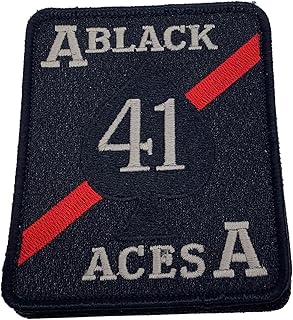 VF-41 / VFA-41 Black Aces (Black) Patch - Plastic Backing