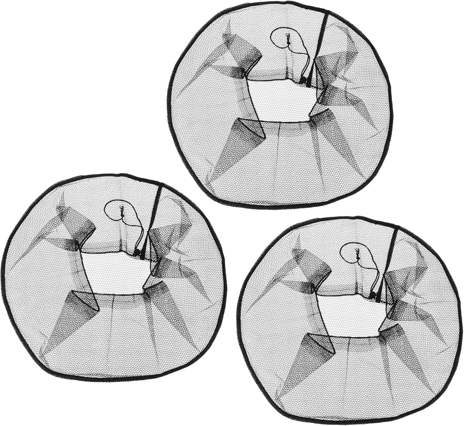 MECCANIXITY Electric Fan Dust Cover 18 Inch Washable Dustproof Guard Mesh Net for Protection, Black Pack of 3