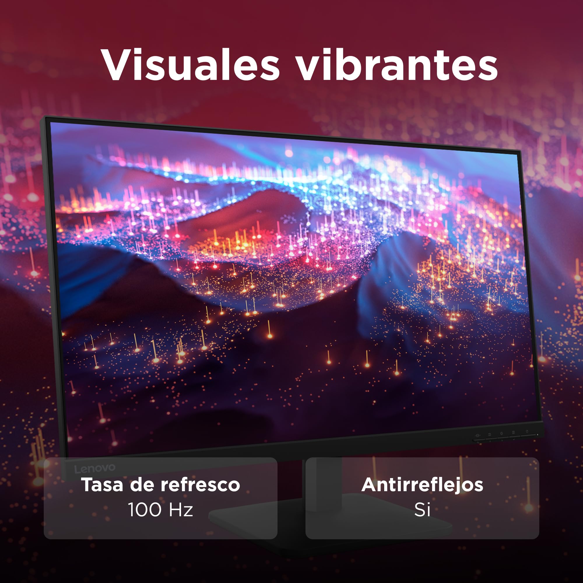 Lenovo L27-4e - Monitor FHD 27" (IPS, HDMI 1.4 - VGA, 16:9, Tasa de Refresco 100 Hz, Tiempo de Respuesta 4ms, 99% sRGB, Montaje VESA 100 mm, Soporte Inclinable) Negro — view 13