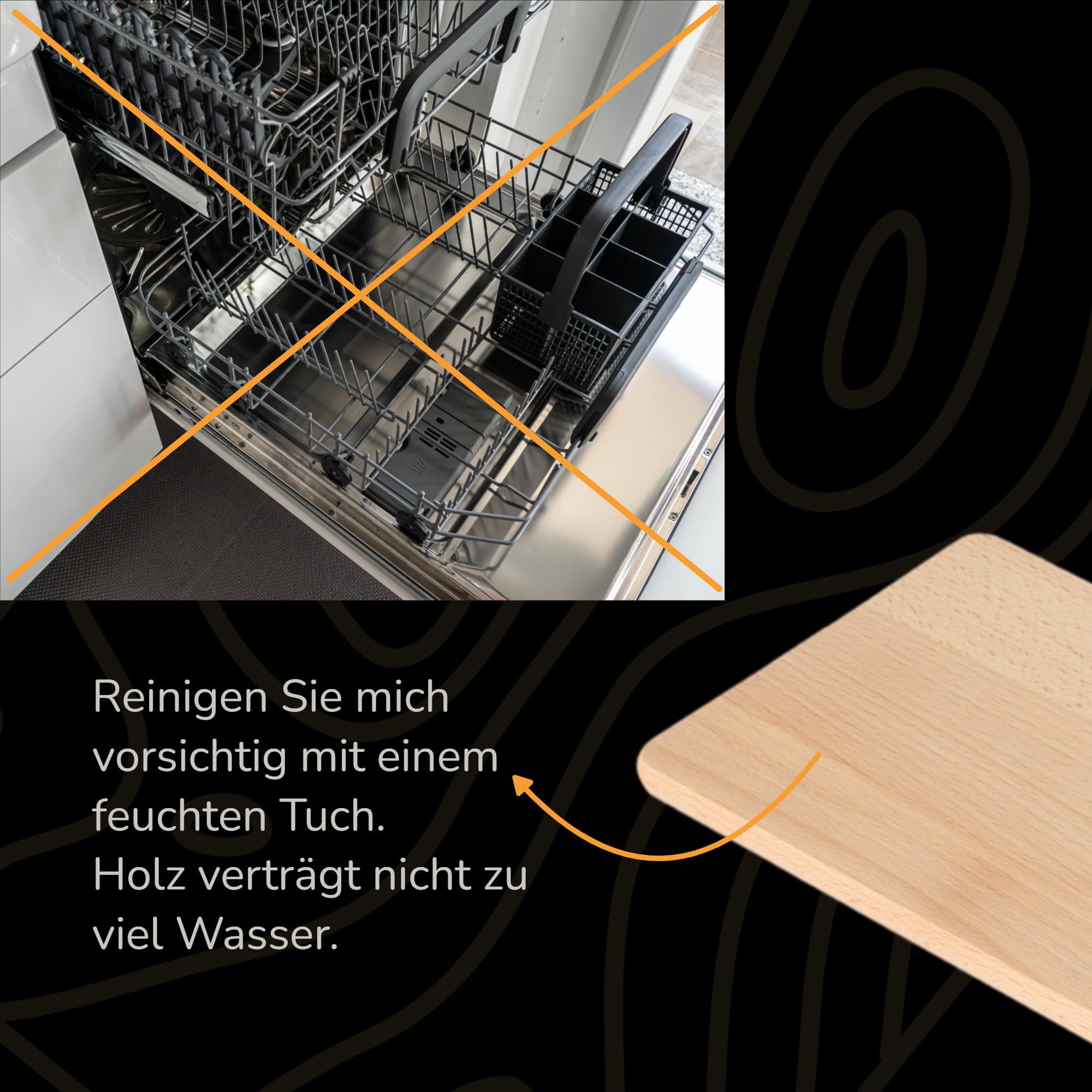 Frühstücksbrettchen Holz (FSC) Made in Europe, Holzbrett, Brotzeitbrett, Brettchen, Holzbrettchen, Vesperbrett, Schneidebretter, Jausenbrett Holz (48, Rechteckig)