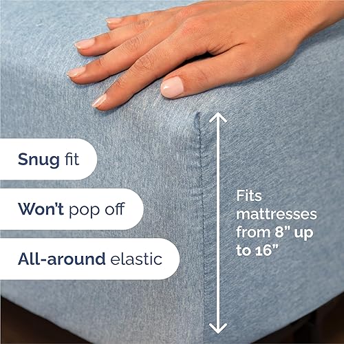 Miniatura 3 de Juego de sábanas de 4 piezas tamaño King, cómodas, transpirables y refrescantes, sábanas de lujo de hotel para mujeres y hombres, bolsillos