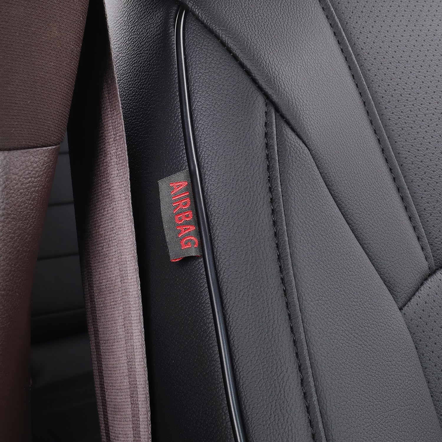EKR ES 300h Car Seat Covers for Lexus ES300h Base,Luxury,Ultra Luxury 2019-2025,(Driver seat with Leg Rest),Car Seat Cover Full Set for SUV,Leather Seat Cushion Protectors,Faux Leather (Black)