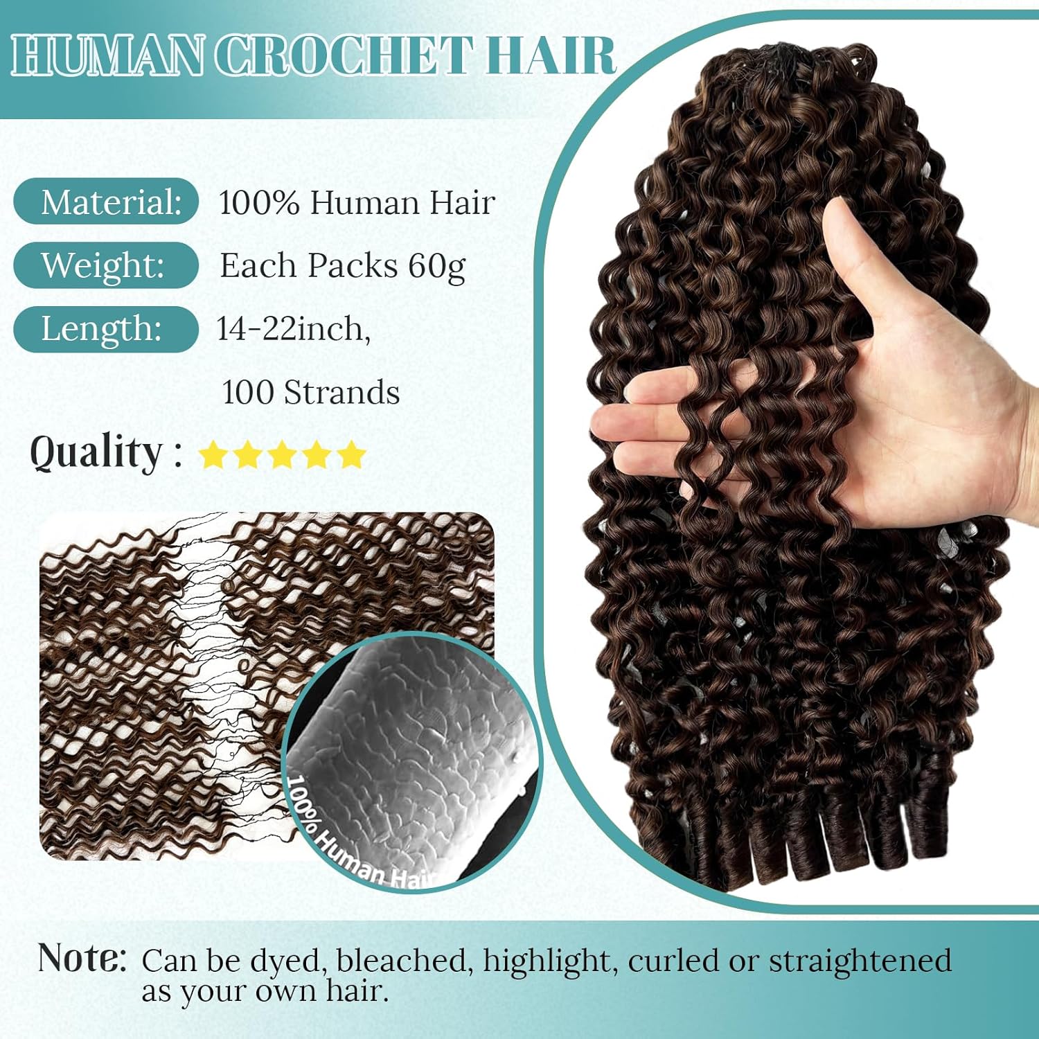 Feather Crochet Human Hair for Black Women 60 Gram 14 Inch Bermese Curly Human Hair Crochet Bundles with Spiral Curl Pre-Separated Human Crochet Hair Wet And Wavy Invisible Crochet Hair Extensions
