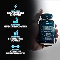 Vista 4 de Suplemento de turkesterona (500 mg) Extracto de Ajuga Turkestanica, mejora la masa muscular magra, el rendimiento del ejercicio, mejora