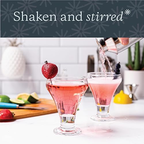 Miniatura 6 de Vikko Juego de 4 vasos de cóctel transparentes de 6 onzas sin tallo, elegantes vasos para Martini, vodka, cóctel