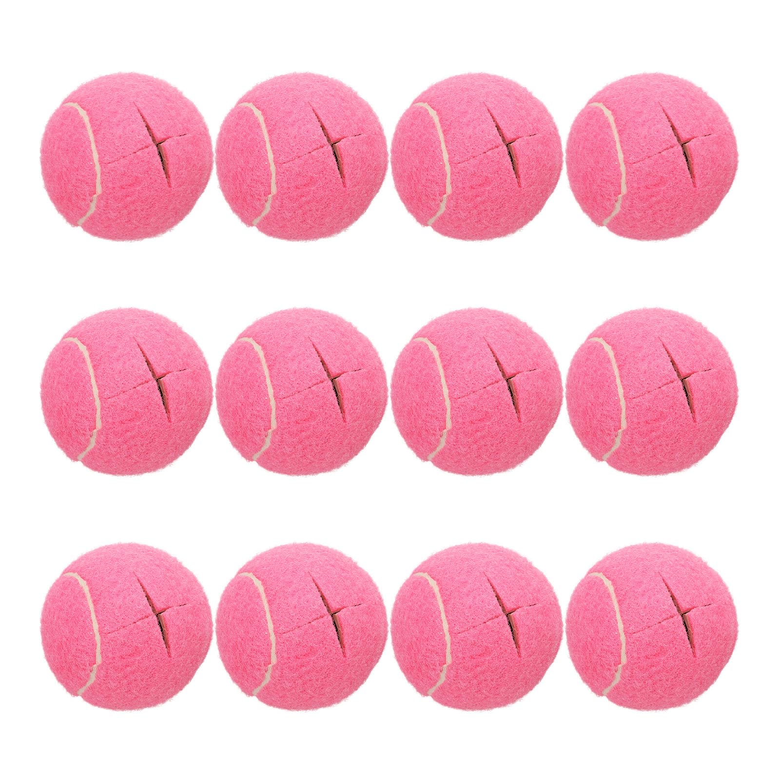 Balles de tennis prédécoupées universelles rose foncé, patins pour pieds de meubles et chaises