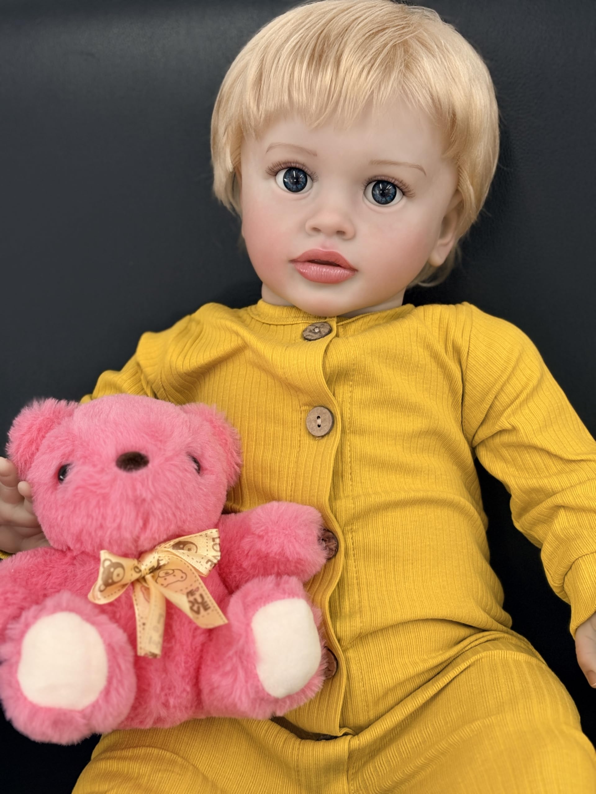 66 cm reborn-baby lalka dziewczyna otwarte oczy realistyczne lalki noworodka | Realistyczne ręcznie ukorzenione włosy, miękki korpus z tkaniny i winylowa głowa i kończyny