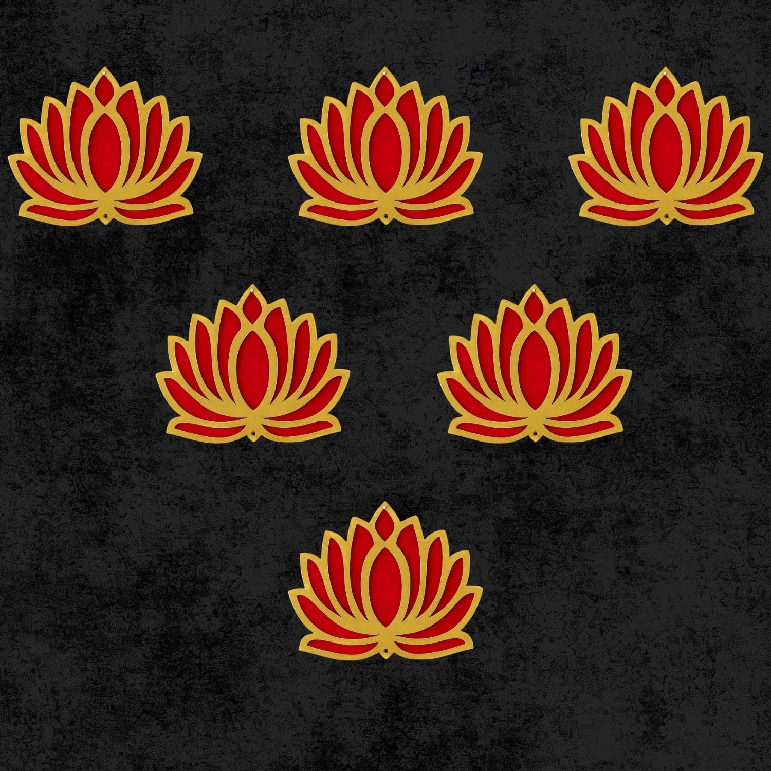 Wooden Lotus Wall Hanging - Diwali & Pooja Decor -10 Wooden Lotus Wall Hanging - Diwali & Pooja Decor -10