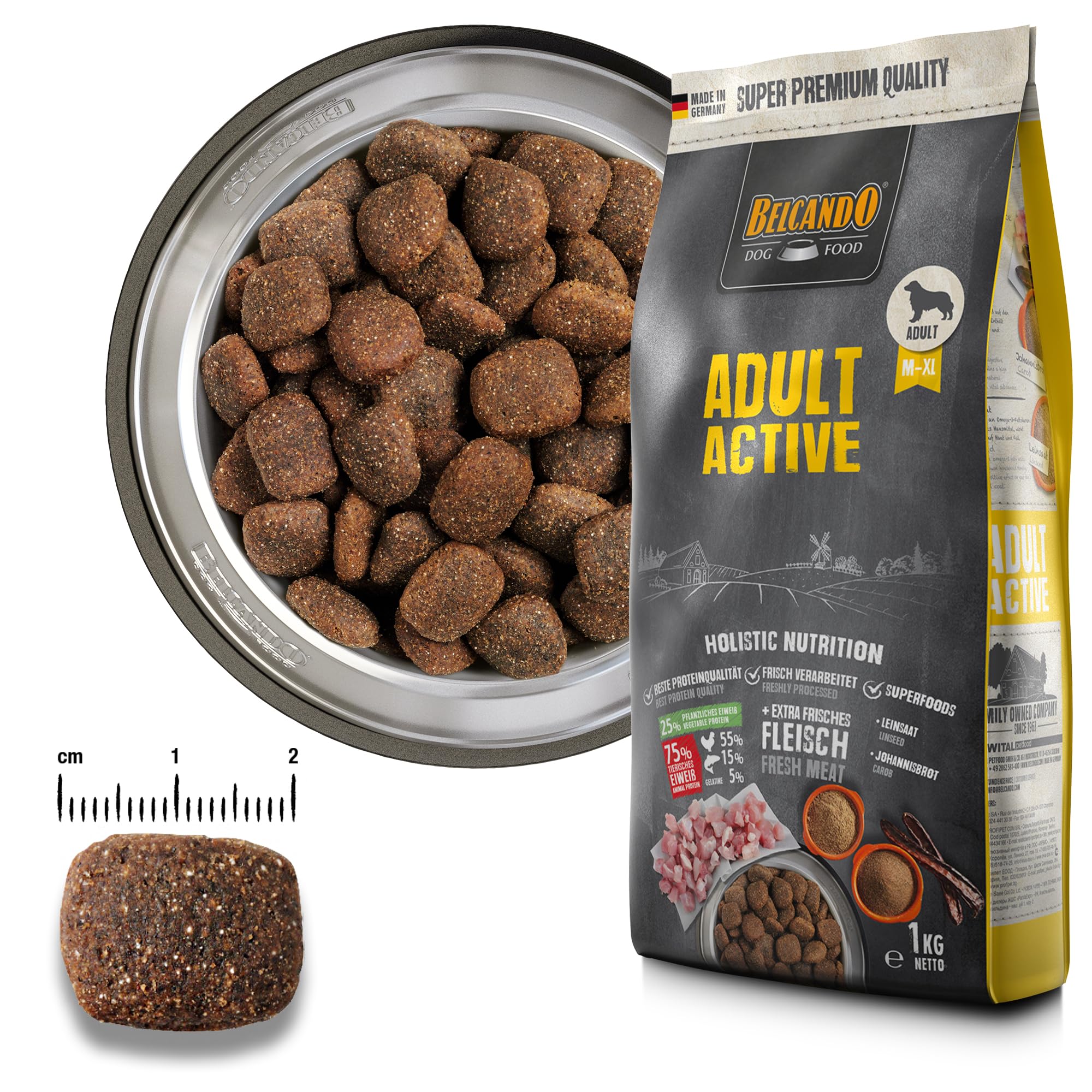 Belcando Lamm Belcando Adult Dinner 12,5 Kg – Trockenfutter Für Normal Aktive Erwachsene Hunde Hunde Futter Ohne Getreide