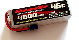 RoaringTop LiPo Battery Pack 45C 4500mAh 6S 22.2V with EC5 Plug for RC Car Boat Truck Heli Airplane