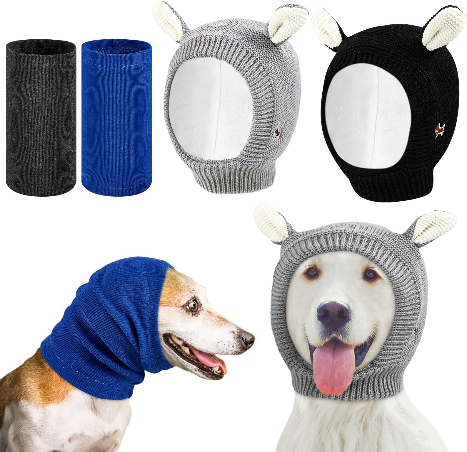 Paterr 4 Pcs Quiet Ears for Dogs Anxiety Barking Dog Ear