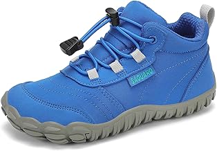 SAGUARO Kinder Barfußschuhe Atmungsaktiv rutschfest Wanderschuhe Leicht Barefoot Minimal Sneaker Gr.26-36