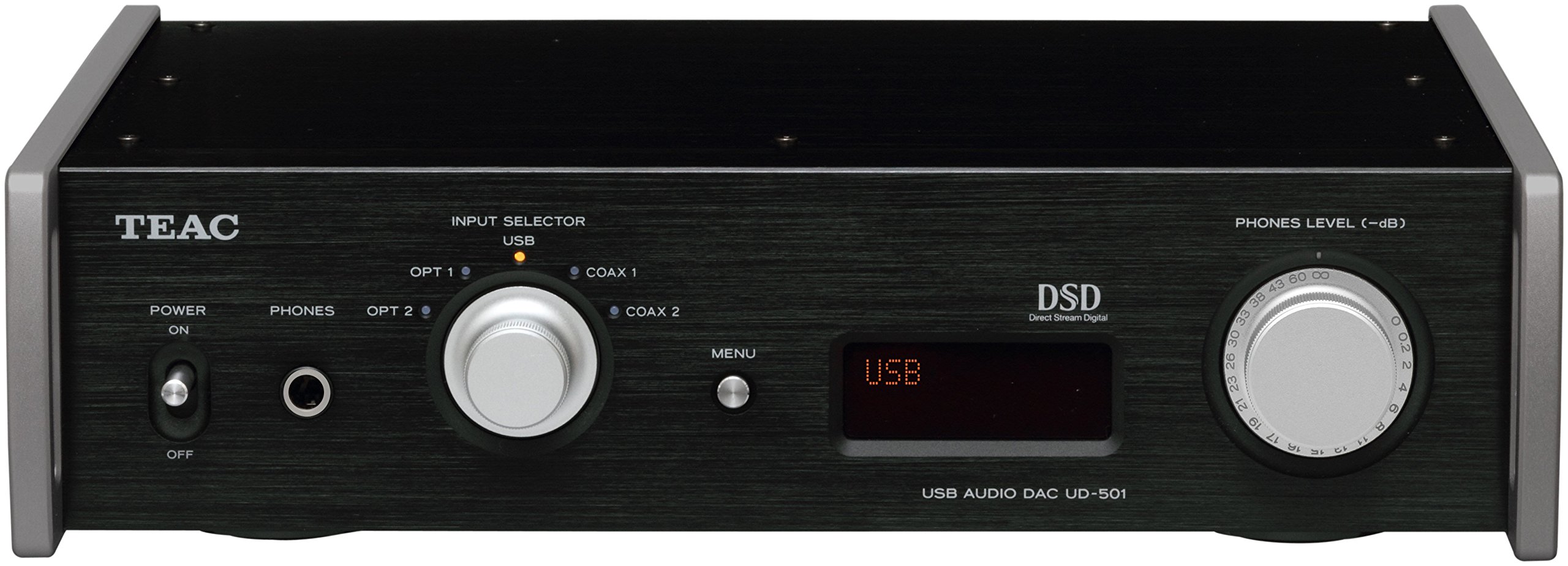 Teac Dual Monaural D/A Converter with USB Streaming, Black UD-501 