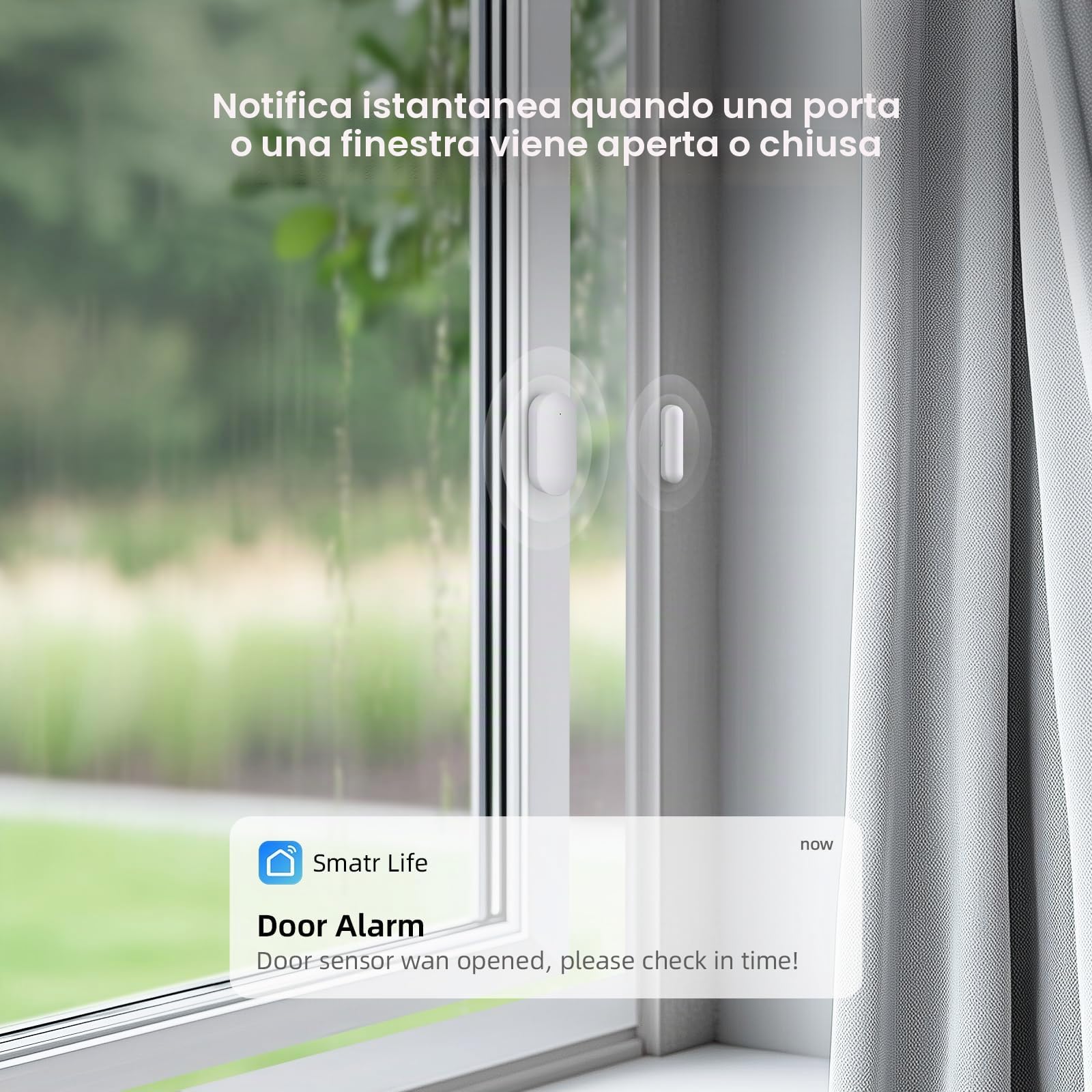 LWOHSI Sistema di Sicurezza Domestica Senza Fili,22 Pezzi Kit Allarme per la Casa con Fotocamera di Sicurezza HD 3MP,Sensori di Allarme per Porte/Finestre,Rilevatori di Movimento,Compatibile con Alexa