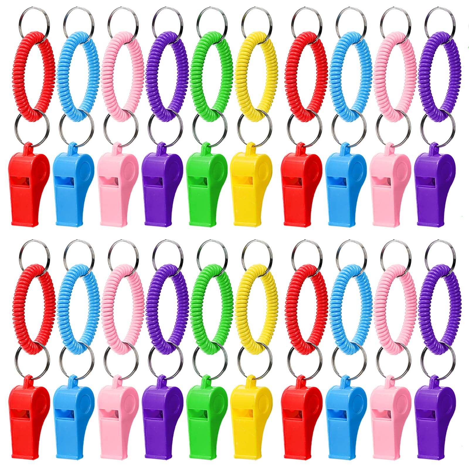 Amazon.com : Hedume 30 Pcs Sport Whistle with Bracelet, 6 Colors