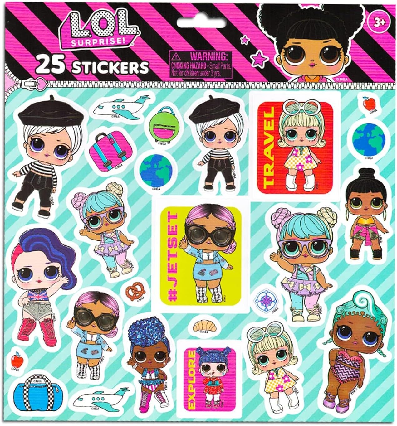 LOL Surprise Backpack & Lunch Box Set - 5 Pc Bundle of Bag, Lunch Bag, Bottle, Stickers, More | LOL Surprise School Supplies (Multicolor School Supplies)