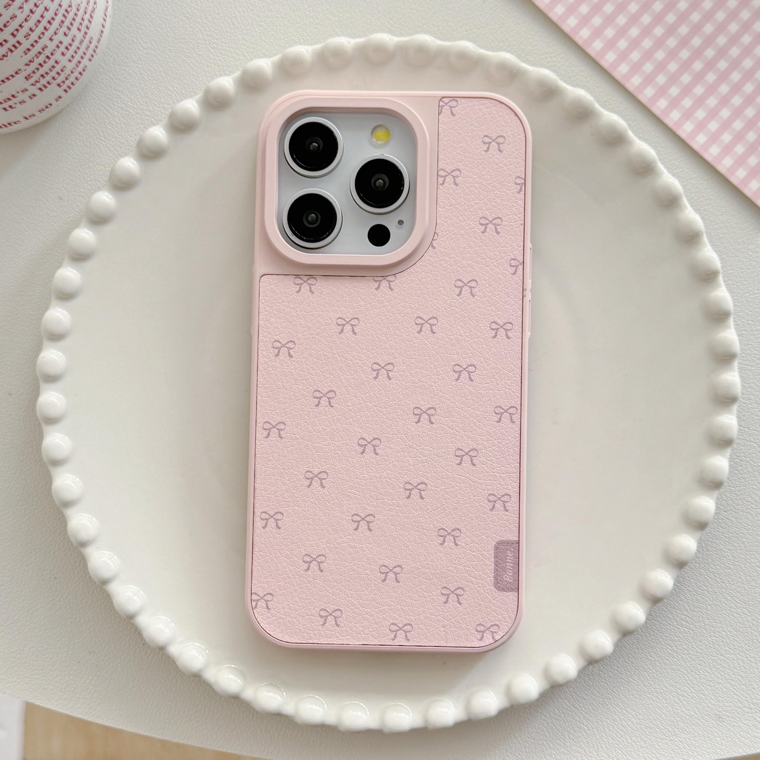 Amazon.co.jp: Heiro iPhone 16 用 ケース リボン 韓国 かわいい