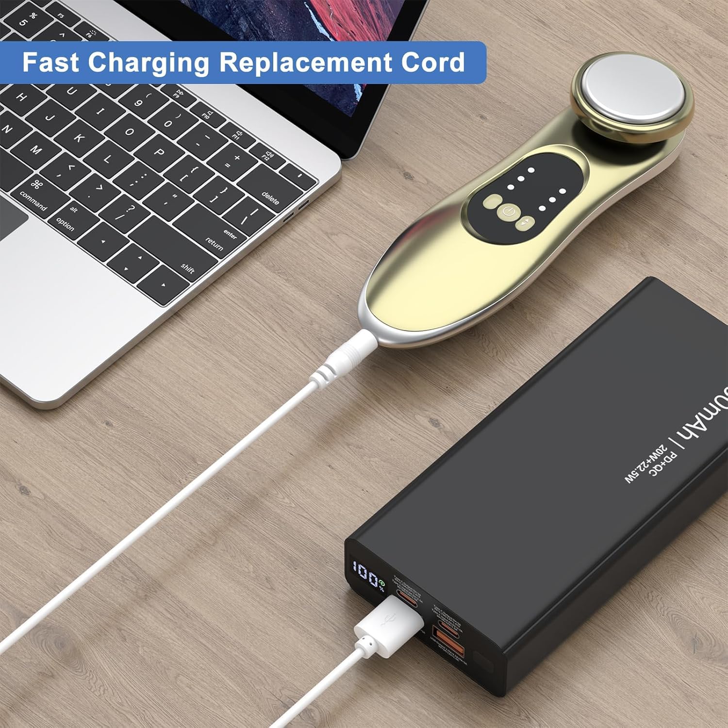 Vancle 2 Pack DC Charging Cable – USB to DC 2.5mm Fast Charger Cord for Beauty Instrument Charging Cable Massager Charger Cord