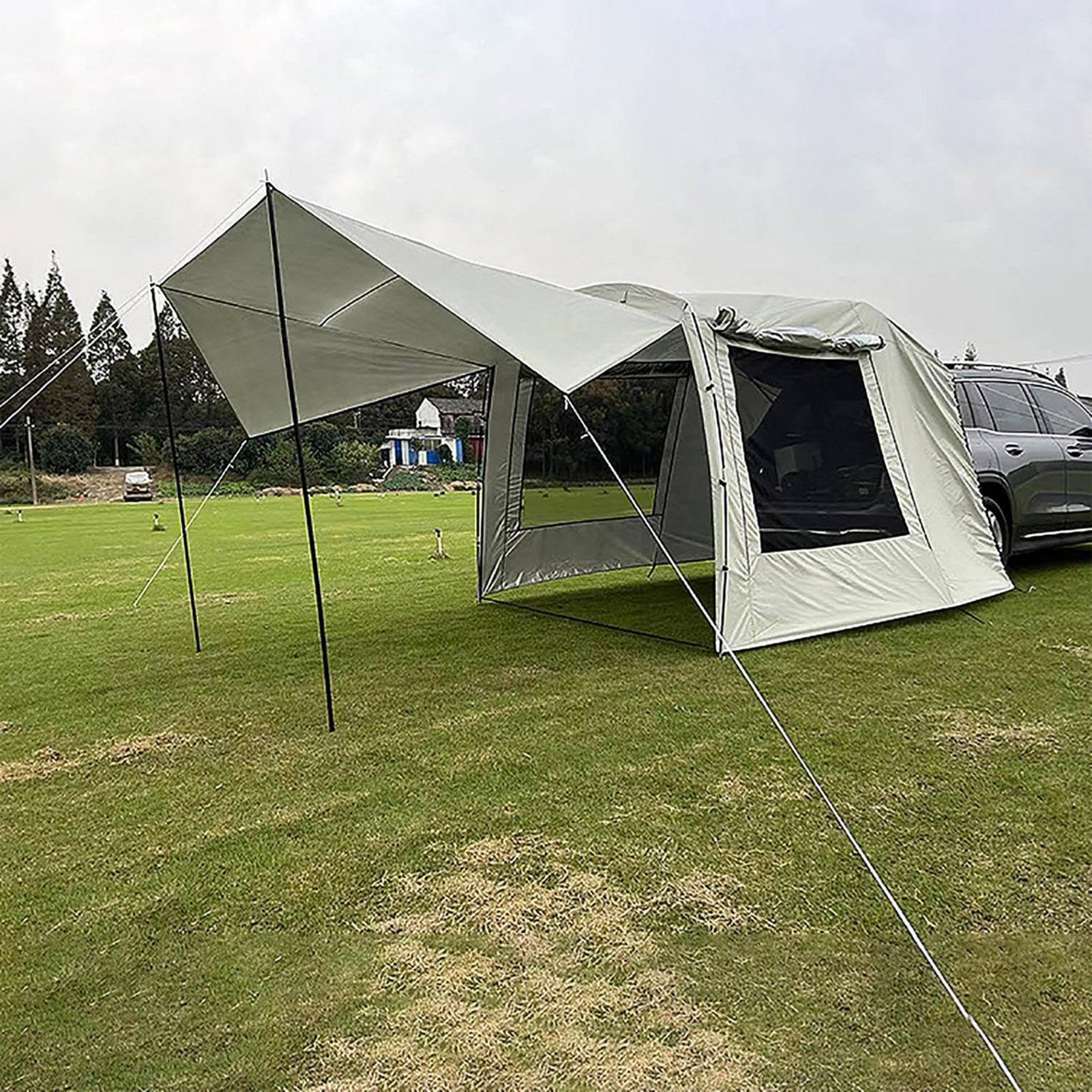 Campingplatz Für Autos, SUV Camping Zelte, Oxford Mit Heckklappe | Faltbares Camping Für Familien Für 4-5 Personen,Hinten Verlängerung Für