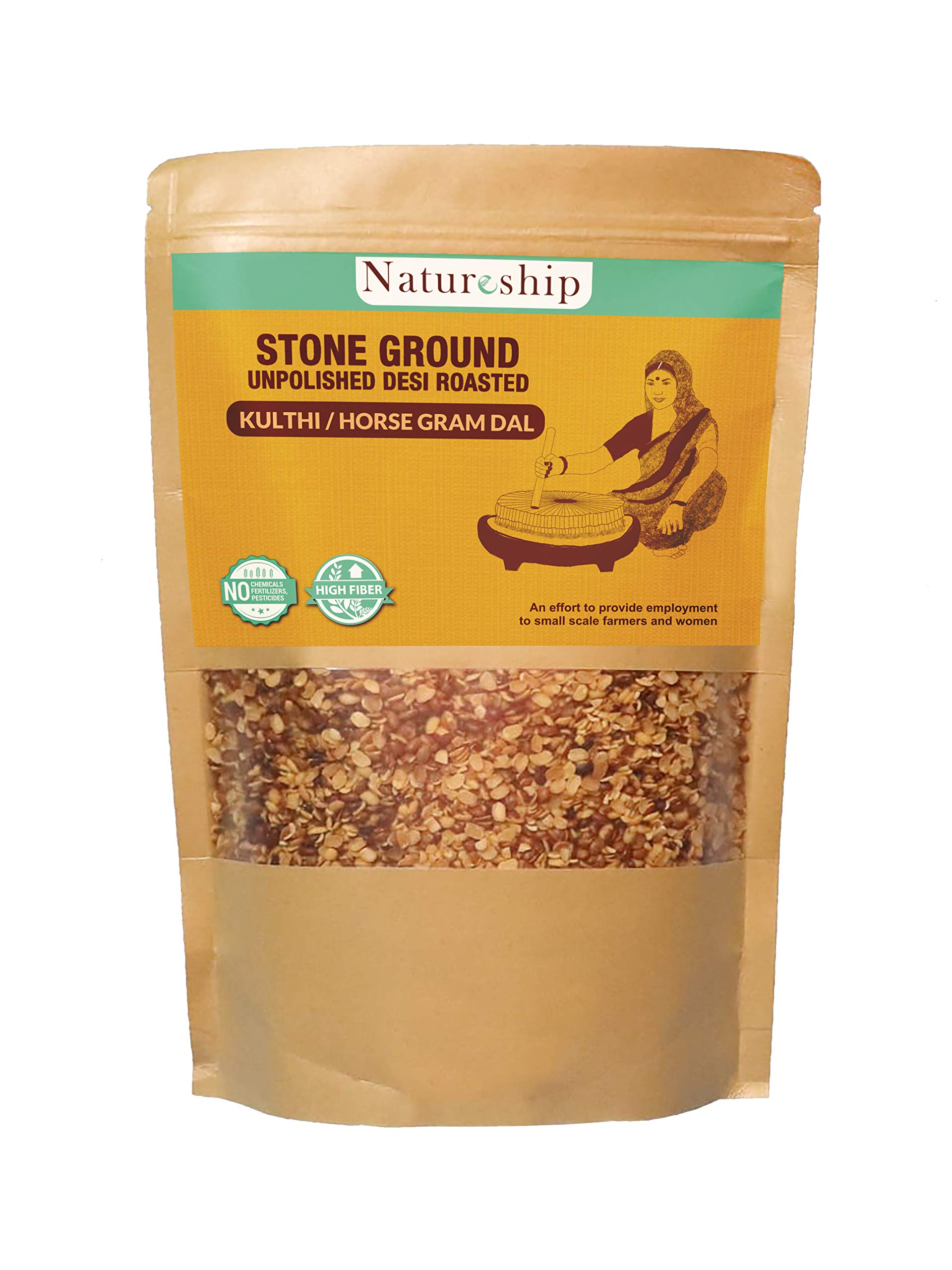 Natureship- Hand Roasted & Stone Ground Desi Kulthi Dal, 500 Grams (By hand) (B08ZK75DZ5) Amazon Price History, Amazon Price Tracker