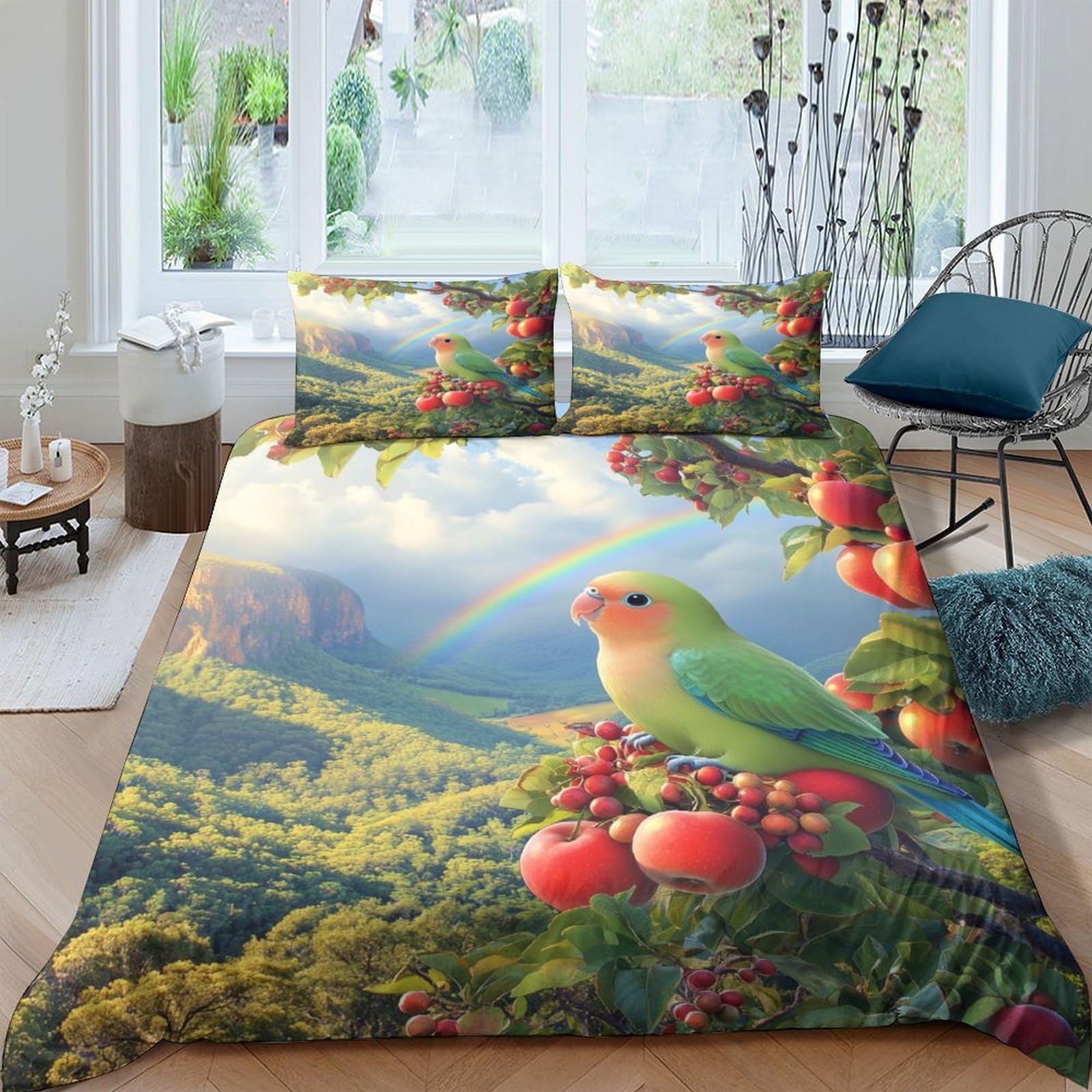 Housse de couette science-fiction 3D Queen size 228x228 microfibre zippée lit adolescent