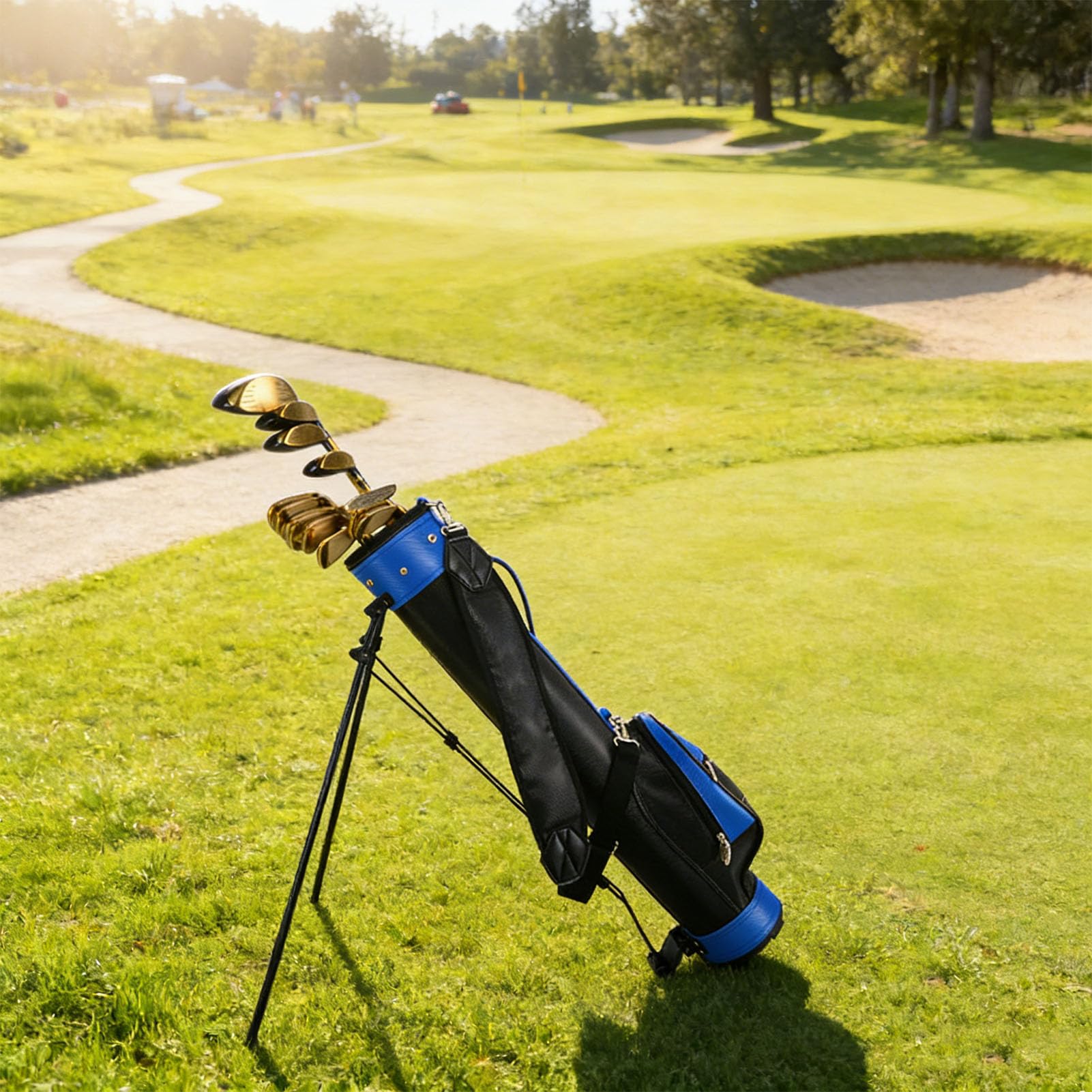 Bnineteenteam Torba Golfowa, Lekka Torba Transportowa z PU o Pojemności 9 Kijów, Idealna dla Mężczyzn i Kobiet na Polu Golfowym
