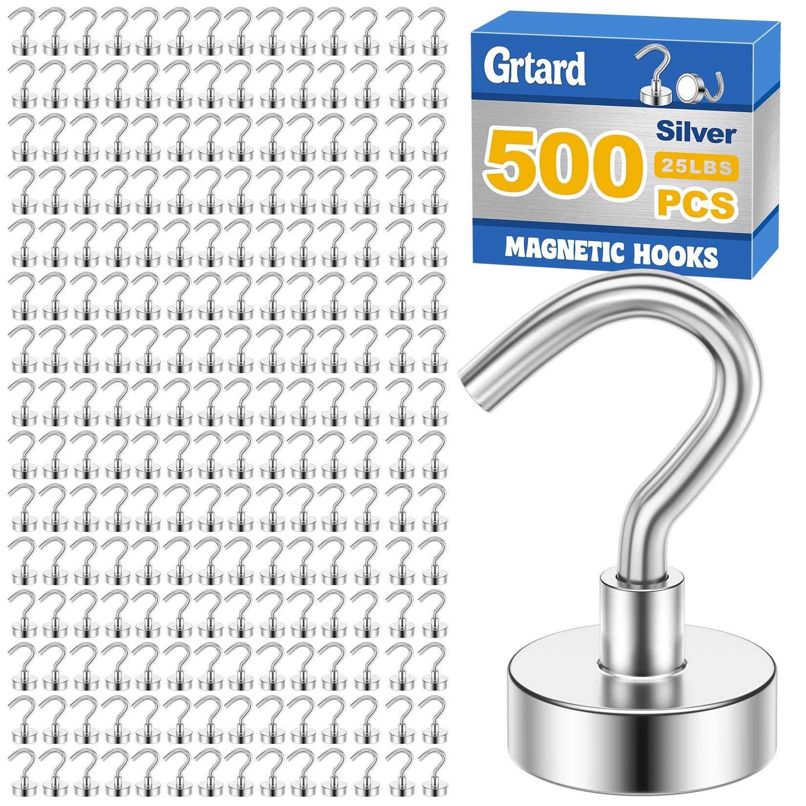 Heavy Duty Magnetic Hooks - 20 Pack -17 Heavy Duty Magnetic Hooks - 20 Pack -17
