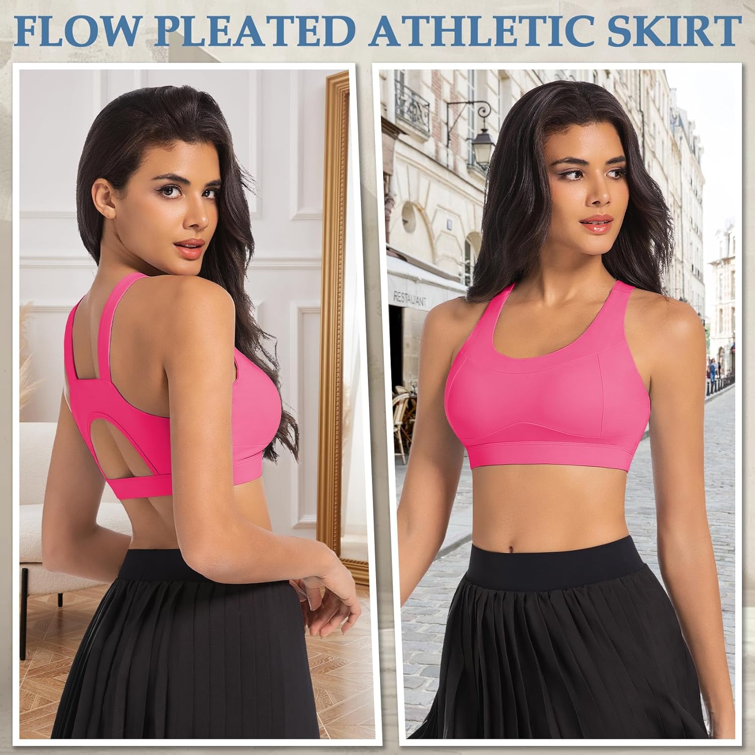 ブラックリブ編みホローアウトレーサーバックヨガスポーツブラ - TrueKung Fashion 女性用スポーツブラ ハイインパクト レーサーバック ワークアウトトップ 成形カップ ランニングブラ セクシー バックレス ヨガ クロ