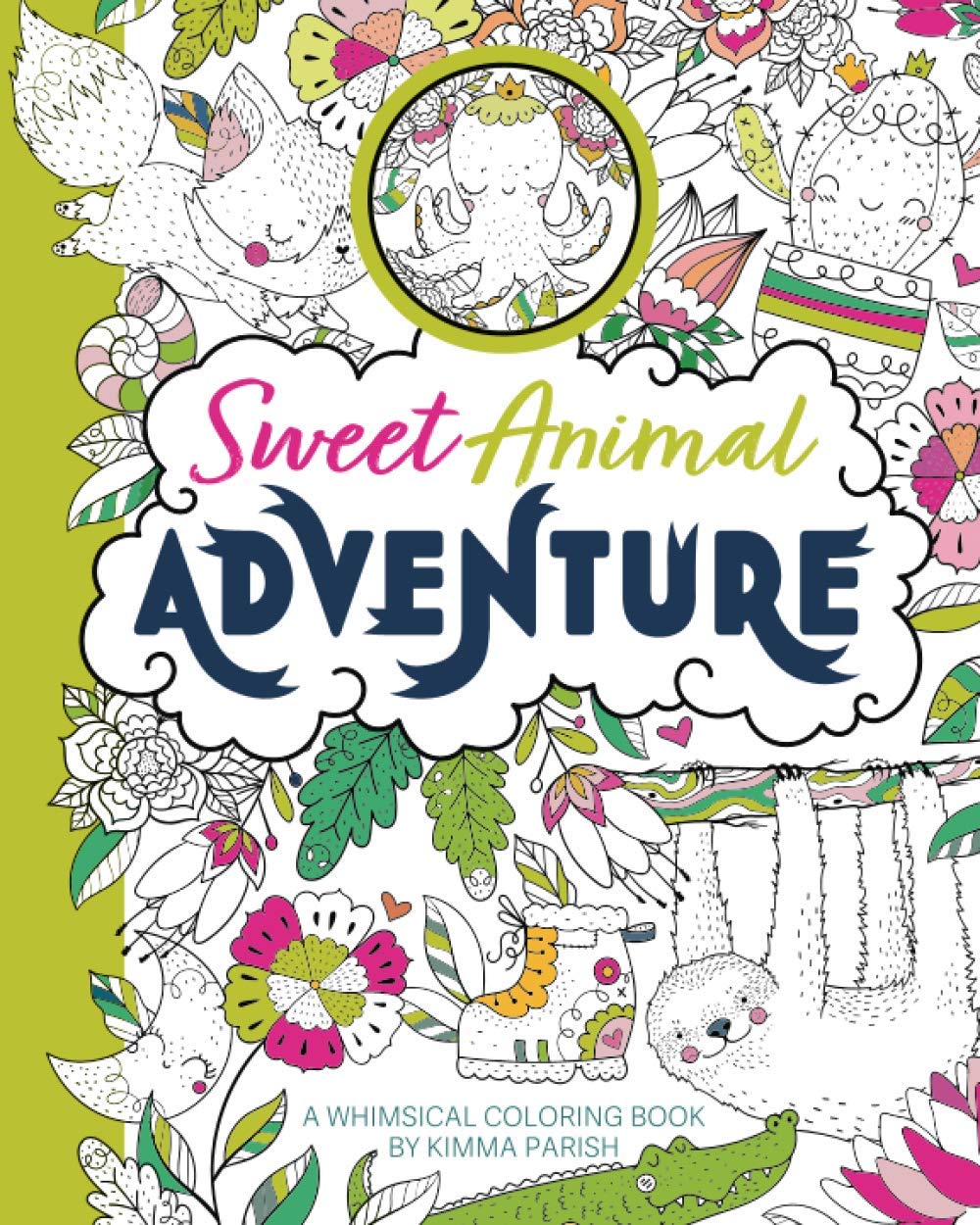 Sweet Animal Adventure: A Whimsical Coloring Book