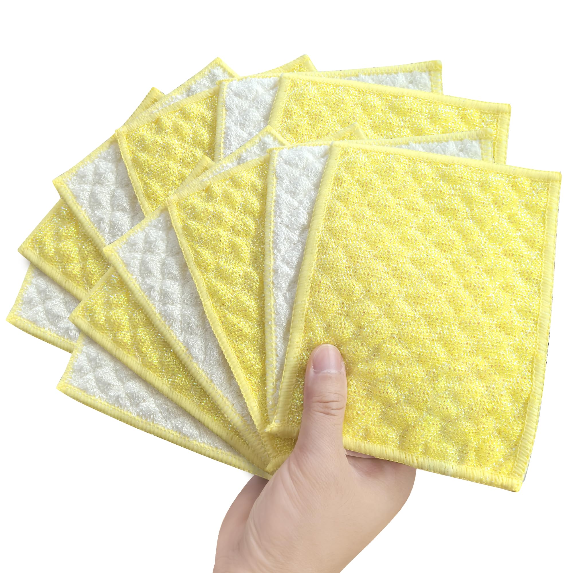JOYMOOP Microfiber Cleaning Cloth, 16 Piece Set, Extra Small, Yellow