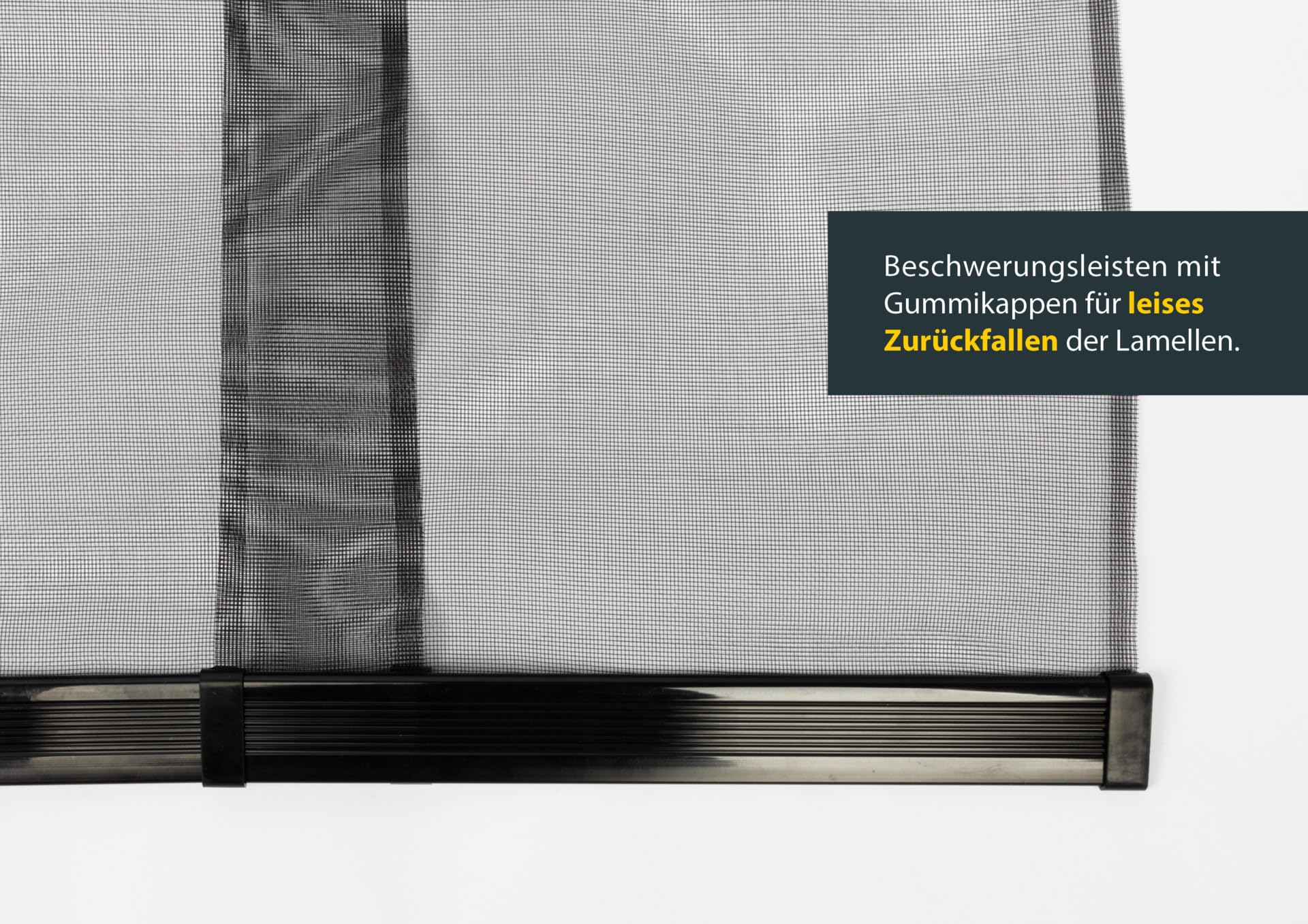 Schellenberg Insektenschutz Teleskopvorhang PREMIUM, 120 x 250 cm, Anthrazit, inkl. Klettband, für Balkon- und Terrassentüren, individuell anpassbar, 50665