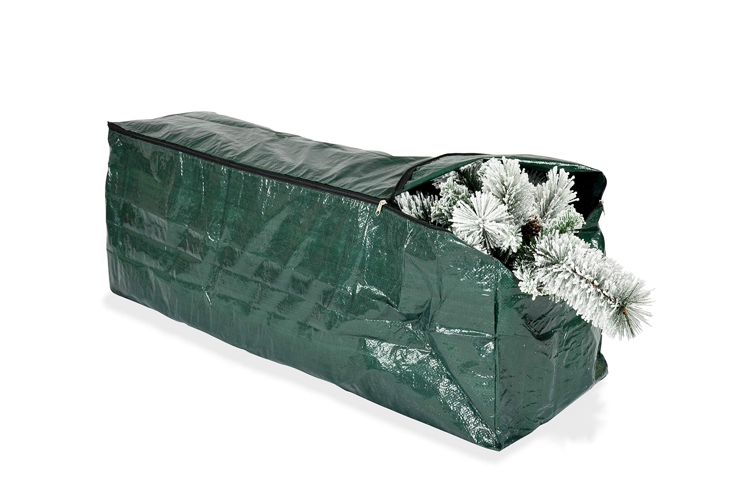 BOP Albero Di Natale Innevato Con Pigne Dafne 240 Cm, Con Borsa Omaggio, Molto Folto E Realistico, Sistema Automatico Di Apertura A Ombrello, Fogliame in PVC e PP, Albero Artificiale Floccato