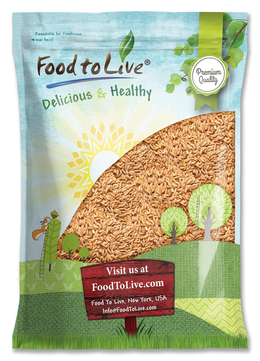 Food to Live Spelt Berries, 10 Pounds – A Nutritious Ancient Grain for Healthy Cooking, Baking, or Snacking. Rich in Fiber, Protein, and Iron. Made in USA. Order Whole Hulled Wheat Seeds in Bulk!